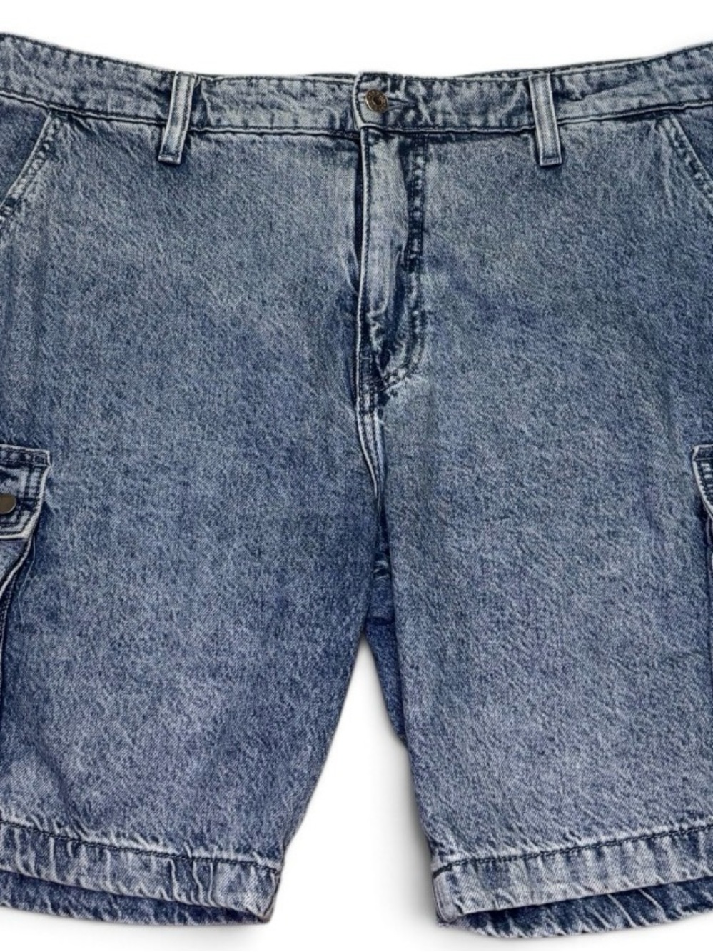 Guess Denim Cargo Shorts Acid Wash